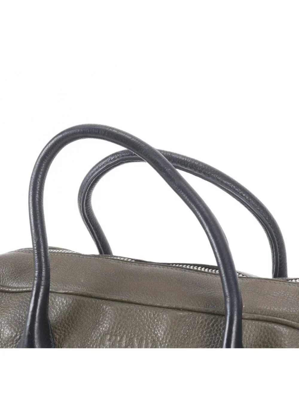 Prada White Tagged Leather Business Document Briefcase Tote Bag A4 Black